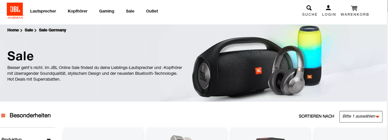 JBL SALE: sparen Sie bis zu 40%